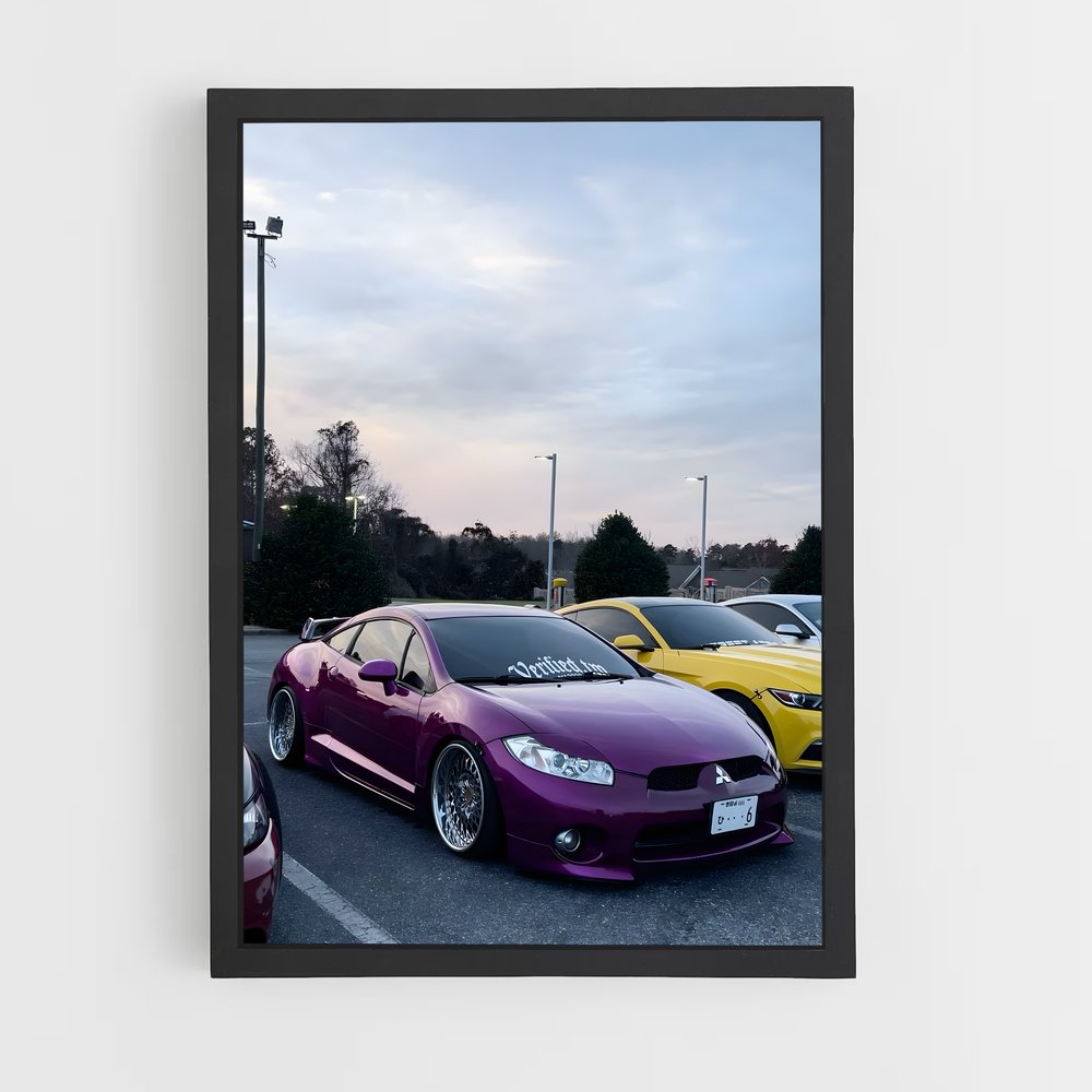 Poster Parking Ambiance – affiche Mitsubishi (vue 2)